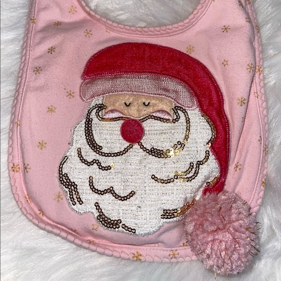 Sassy Santa Bib-“Mud Pie” - Picture 2 of 3